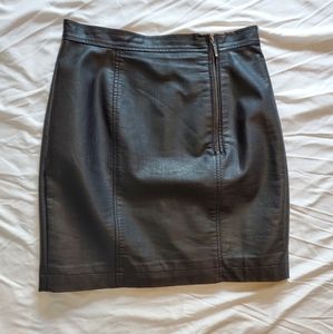 Leather Mini Skirt
